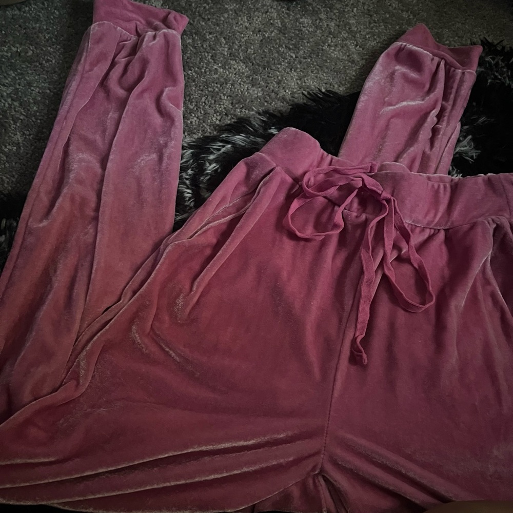 Pink silk set i’ll be posting the top which is a cropped jacket later.